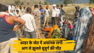 MP Satna News: अरहर के खेत में अचानक लगी आग से झुलसे बुजुर्ग की मौत